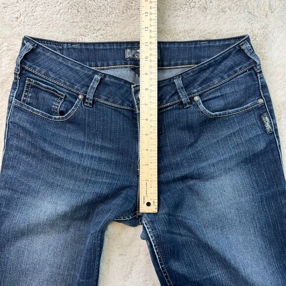 Silver Suki Denim Jeans Womens Size 30x34 Bootcut Low Rise Pants Stretch - Picture 6 of 11
